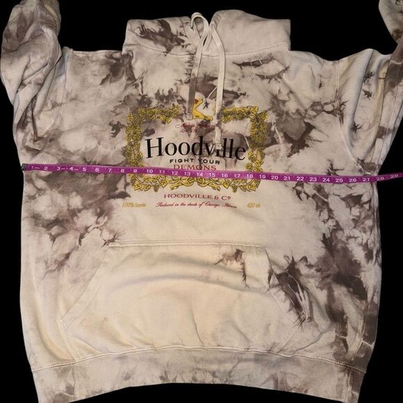 Hoodville Fight Your Demons Graphic Hoodie Size XL - Picture 5 of 7